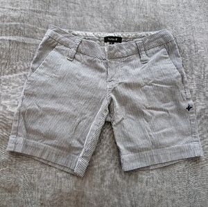 Hurley Chino Shorts Blue White Stripe Size 0